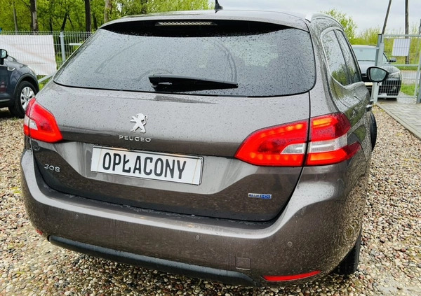 Peugeot 308 cena 38300 przebieg: 177000, rok produkcji 2015 z Ostrołęka małe 529